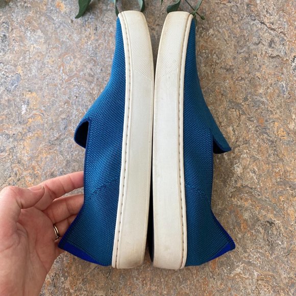 Rothy's the Sneaker Teal Shoes - Picture 4 of 9